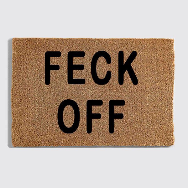 feck off doormat