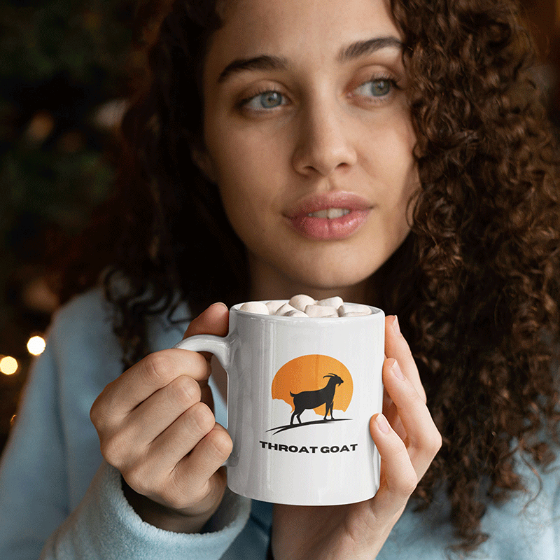 throat goat mug