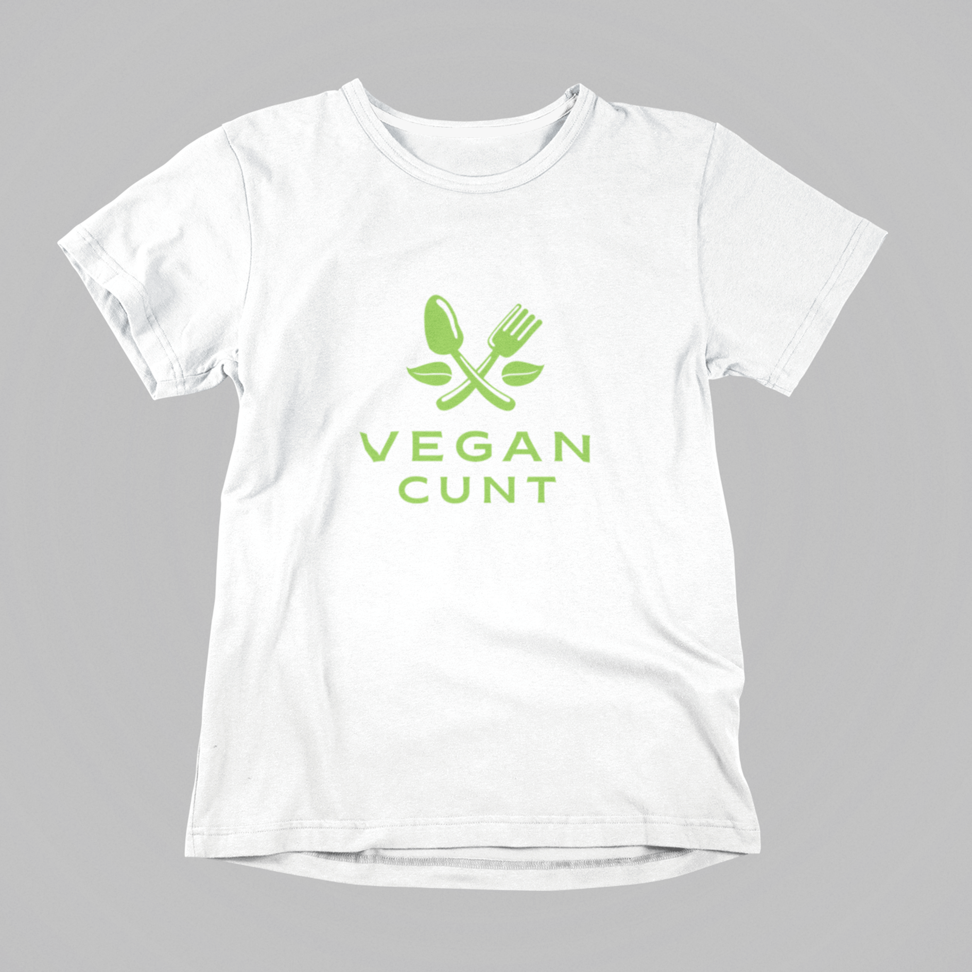 vegan cunt white tshirt