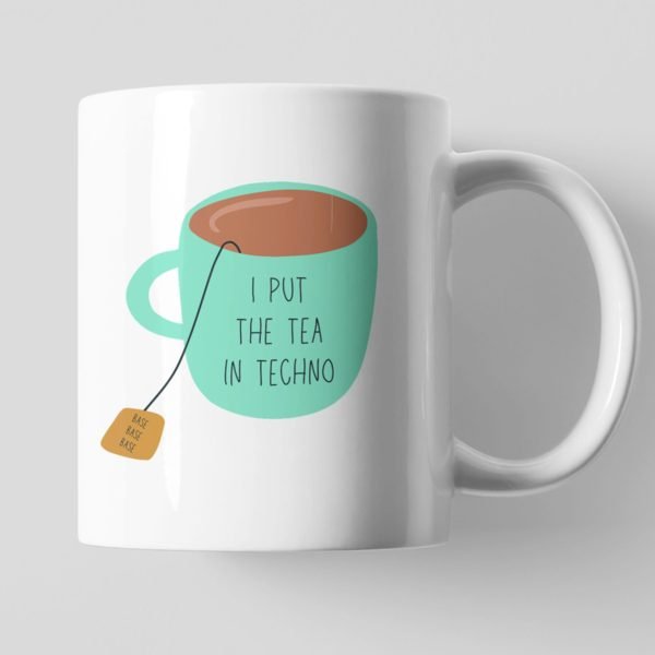 tea in techno cofee mug