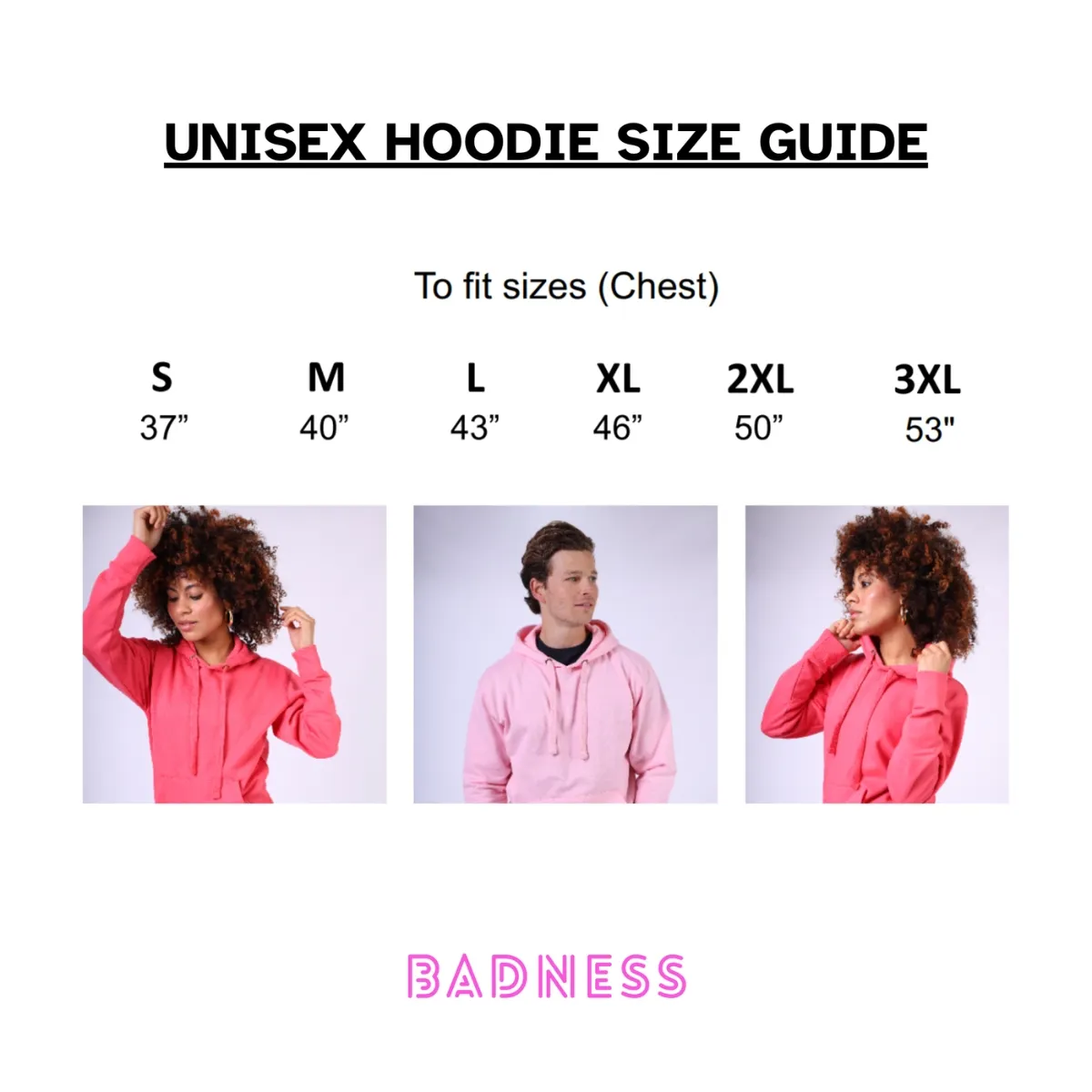 hoodie size guide hoodie size guide
