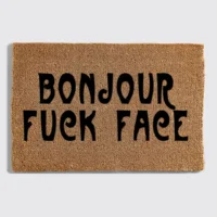 bonjour fuckface bonjour doormat