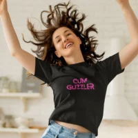 cum guzzler black 2 cum guzzler tshirt