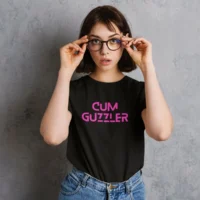 cum guzzler black cum guzzler tshirt