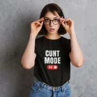 cunt mode black 3 cunt mode tshirt