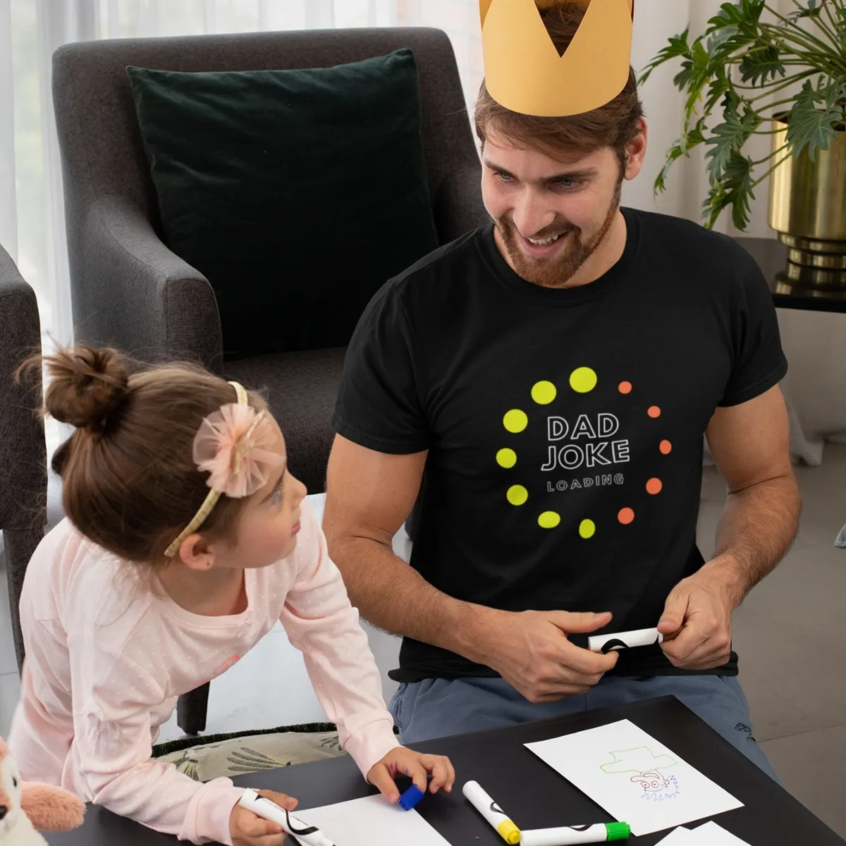 dada joke black dad joke tshirt