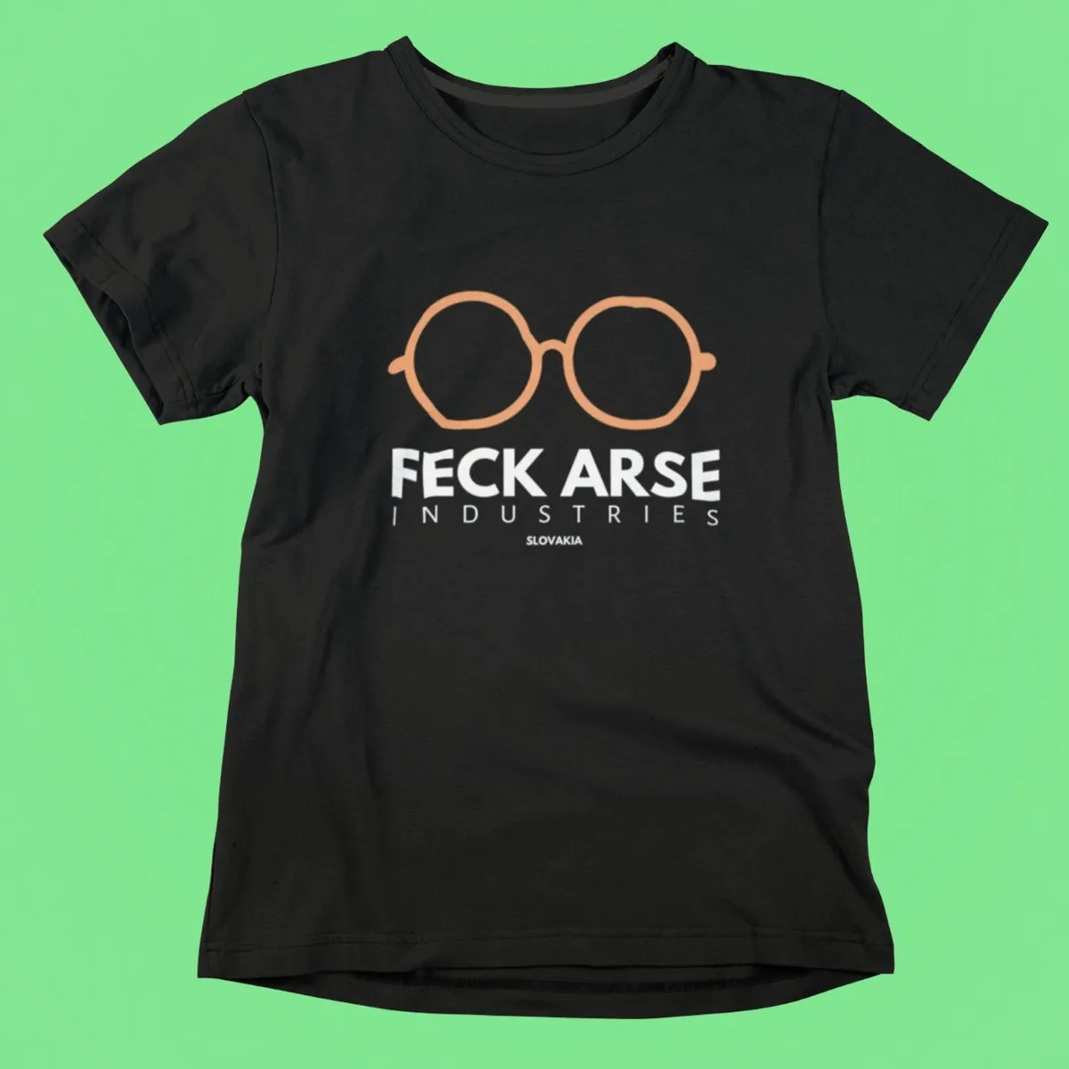 feck arse ind black feck arse industries tshirt