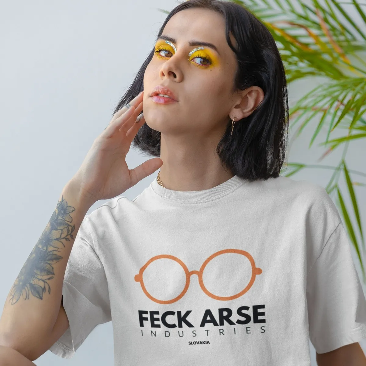feck arse ind white 3 feck arse industries tshirt