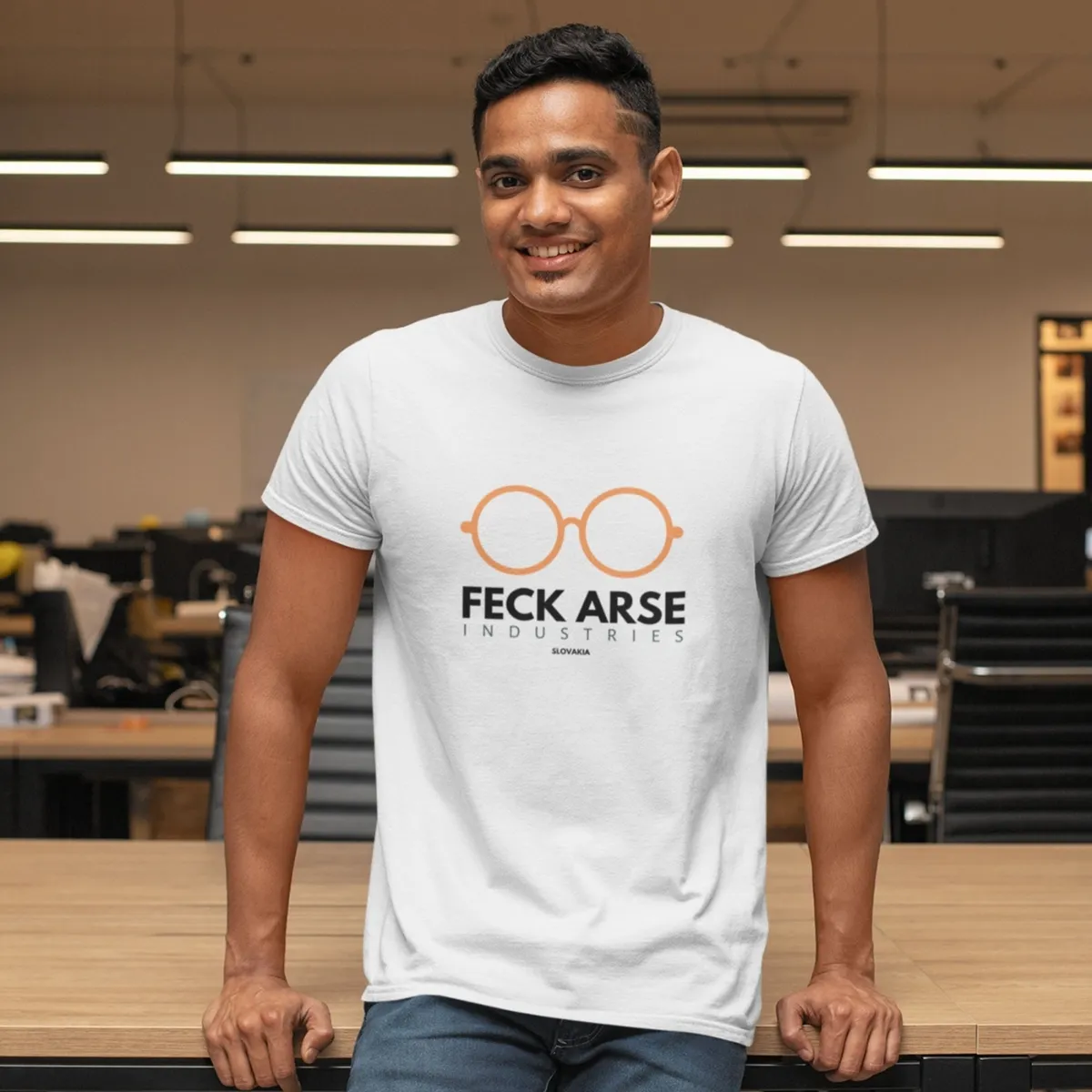 feck arse ind white 4 feck arse industries tshirt