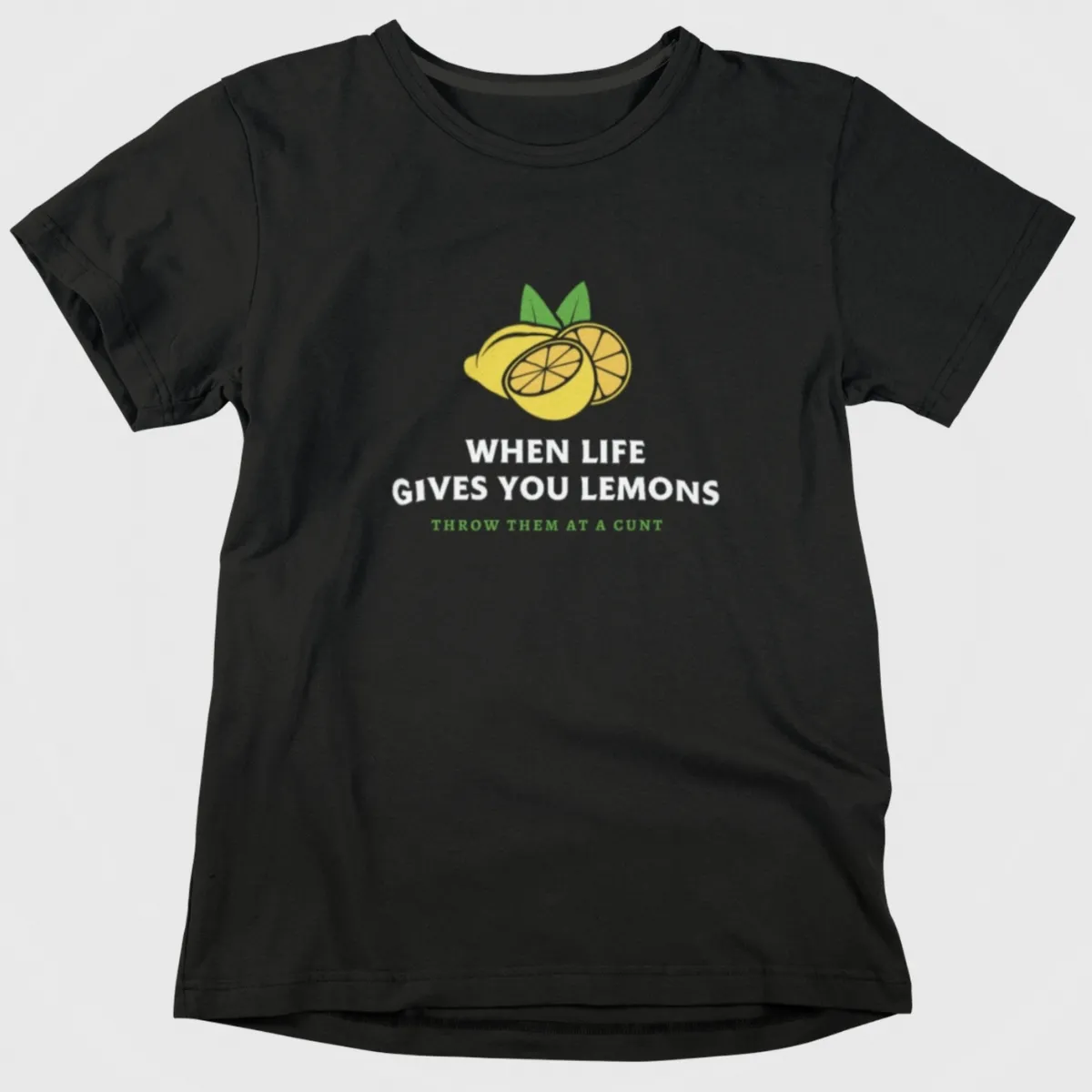 lemons black 4 lemons cunt tshirt