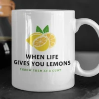 lemons mug 3 lemons mug