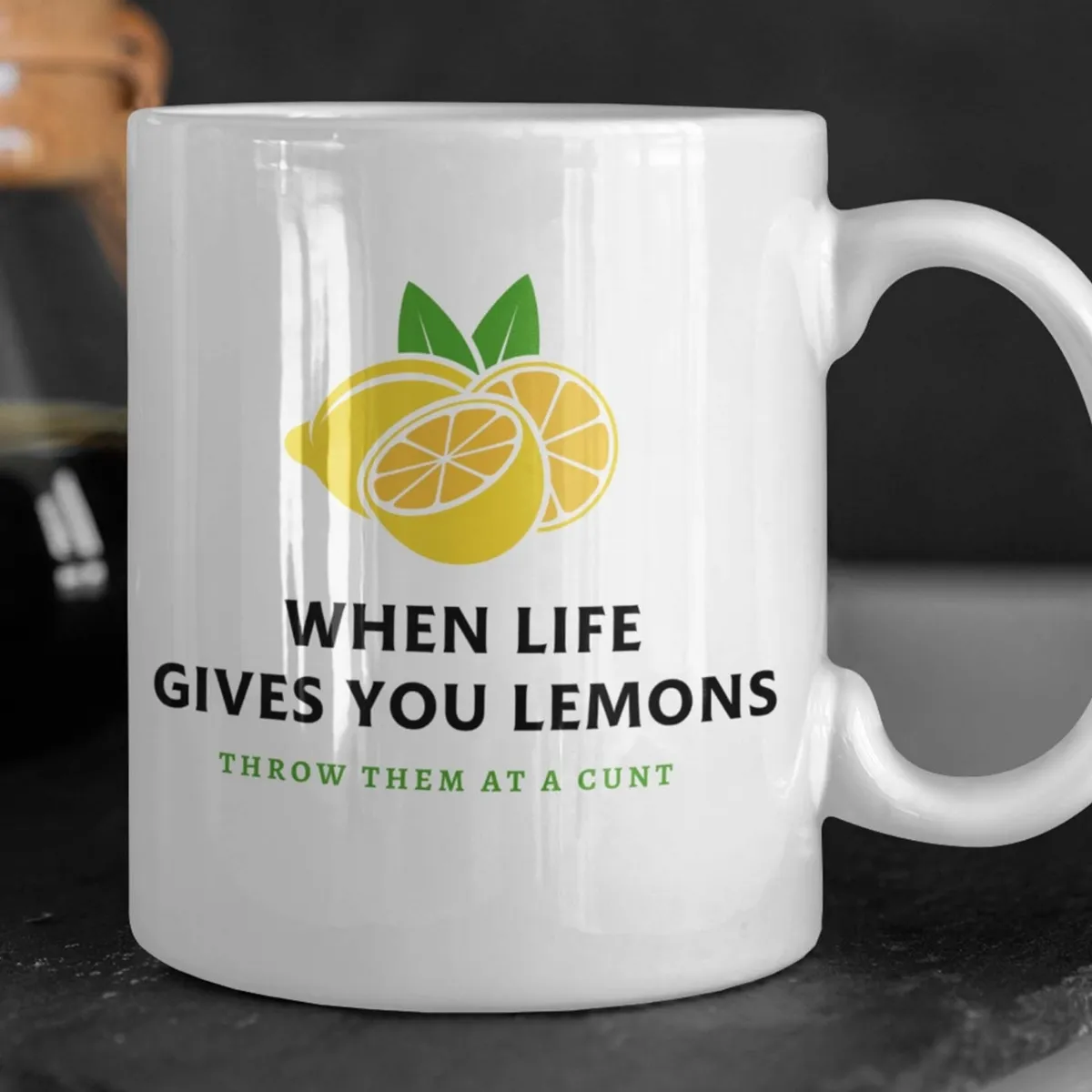 lemons mug 3 lemons mug