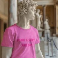 pink tees 3 pink tshirts are gay