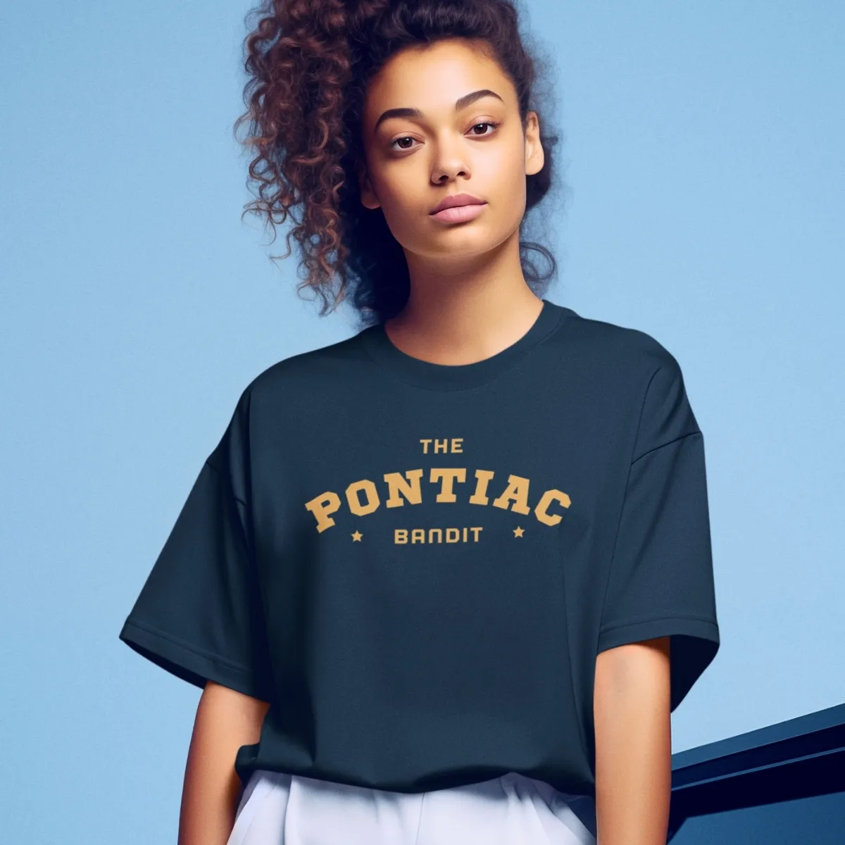 pontiac navy 3 Pontiac bandit t shirt
