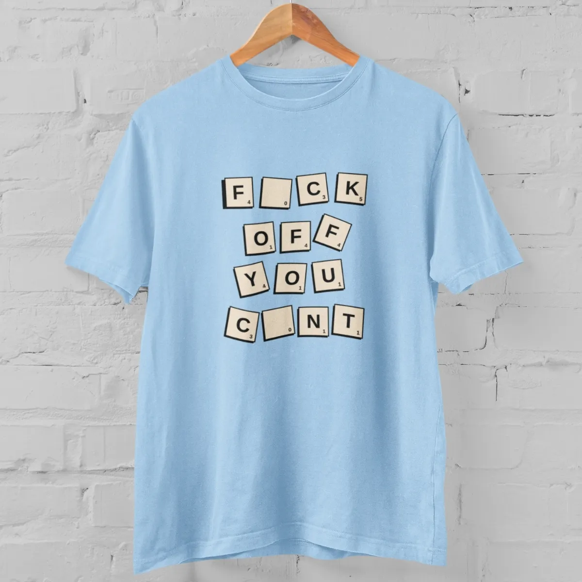 scrabble blue scrabble tshirt