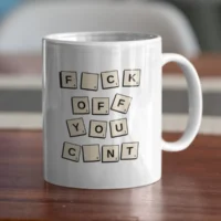 scrabble mug 1 word tile scrabble mug