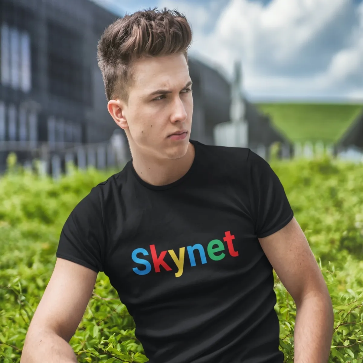 skynet black 3 skynet tshirt