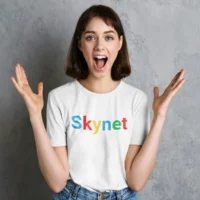 skynet white 2 skynet tshirt