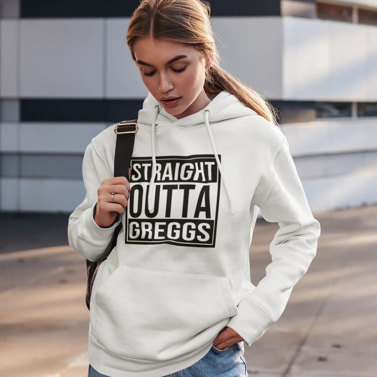 so greggs white hoodie Greggs