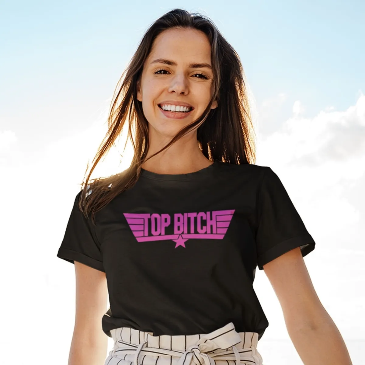 top bitch black 1 top bitch tshirt
