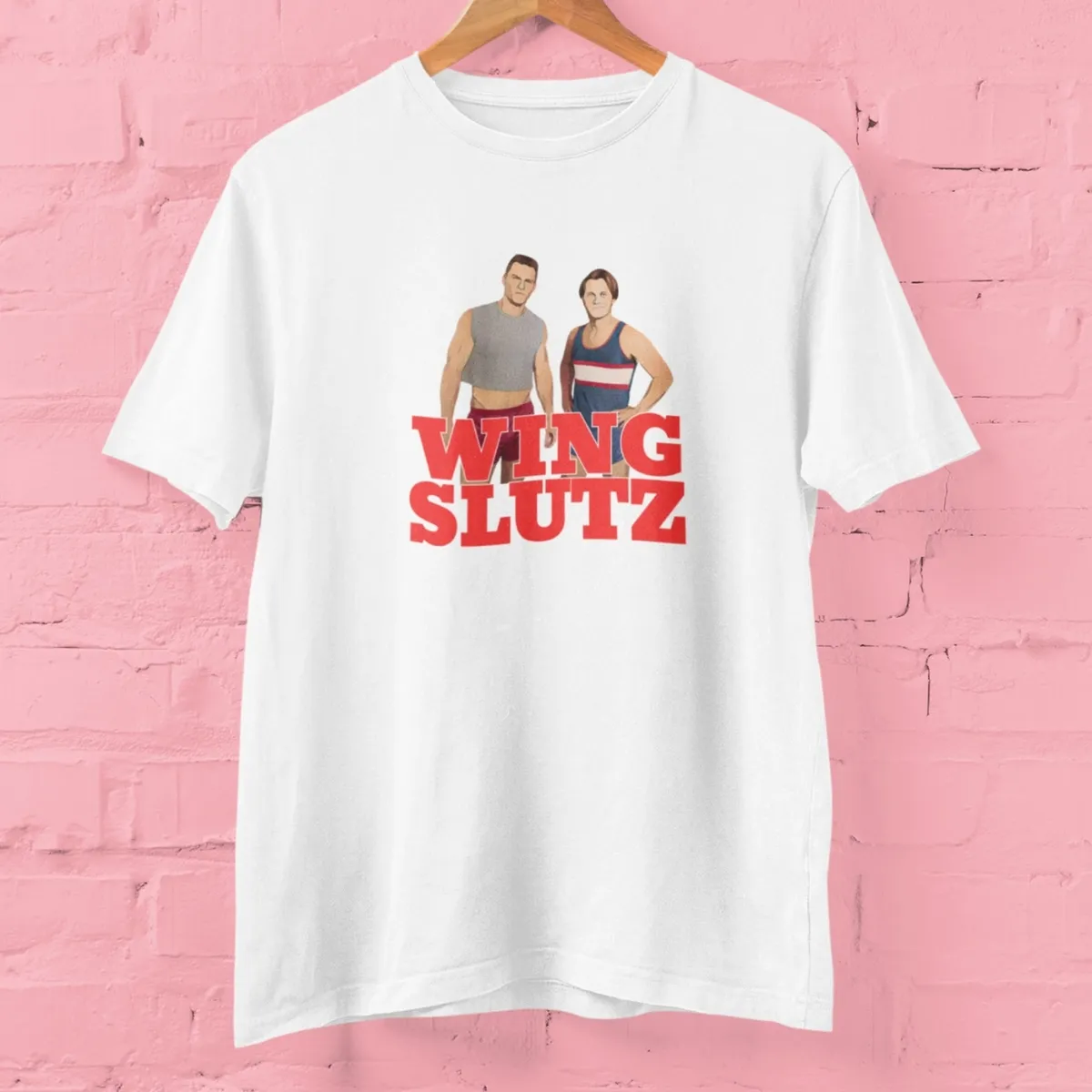 wing slutz white tee wing slutz